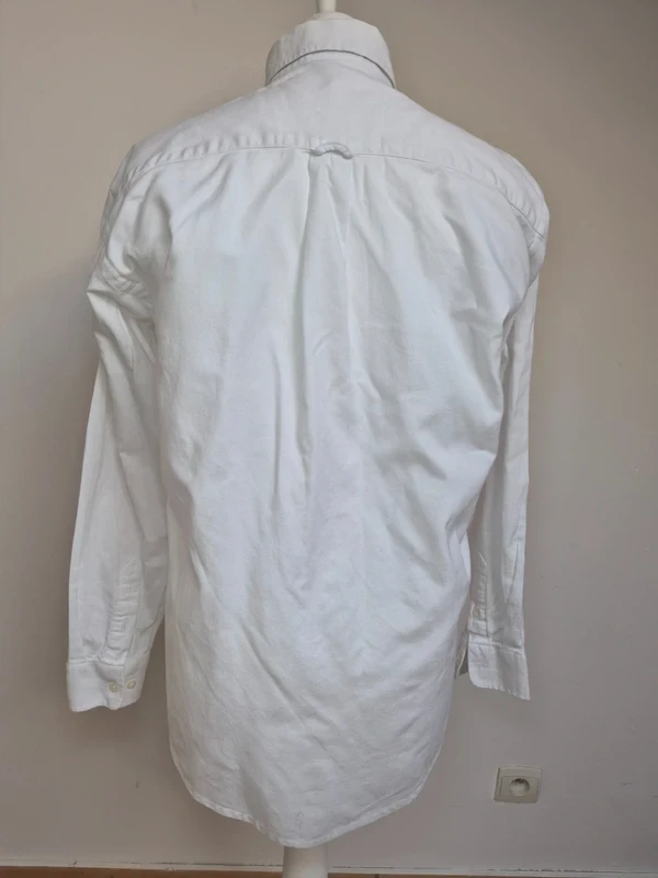 Lacoste Camisa Vintage Oxford Branca Tamanho L – photo 2